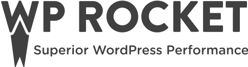 WP Rocket Logo – Premium-Tool für Website-Geschwindigkeit und Performance.